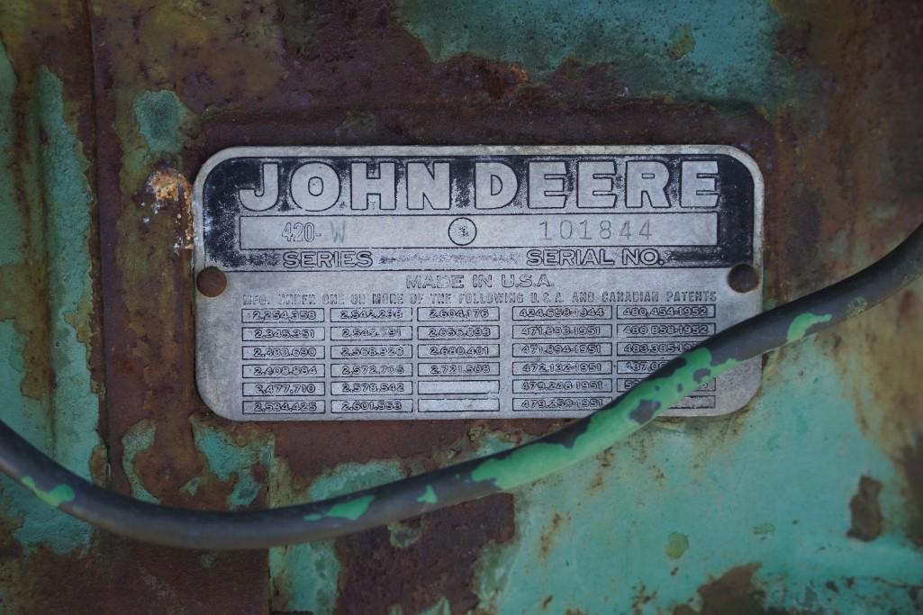 1957 John Deere 420-W Tractor