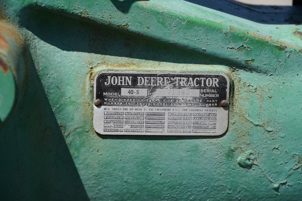 1955 John Deere 40-S Tractor