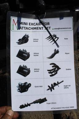 New 2024 MIVA Mini Excavator Attachments