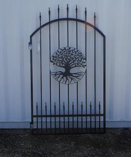 New 4' Wrought Iron Bi-Parting Driveway Gate