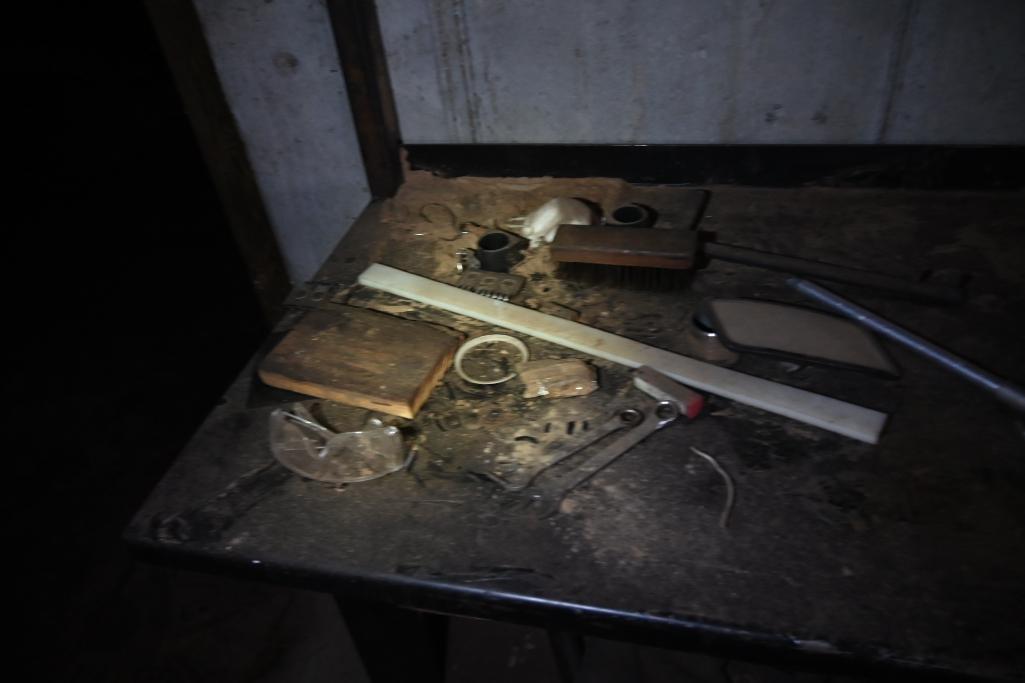 Steel Workbench with Contents