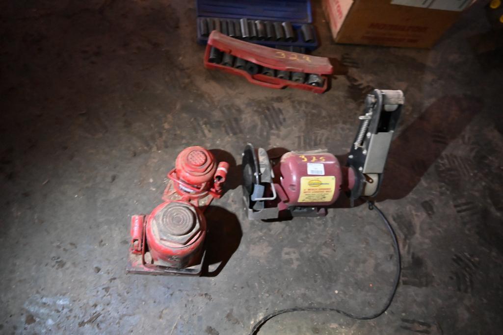 6" Bench Grinder with Belt Sand