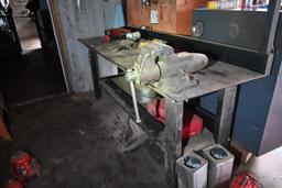 Steel Workbench with Contents