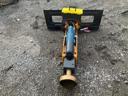 Unused 2024 GIYI Skid Steer Post Driver Attachment