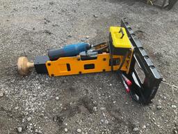 Unused 2024 GIYI Skid Steer Post Driver Attachment