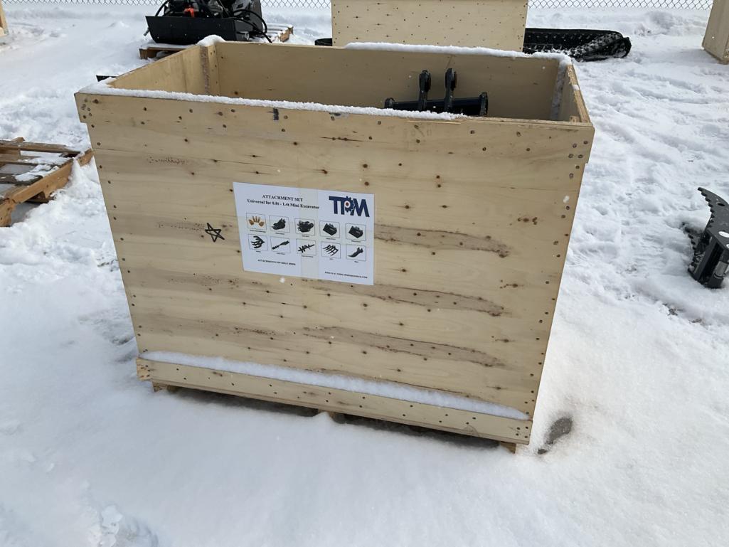 Unused 2024 TPM Qty 10 Attachments for Mini Excavator