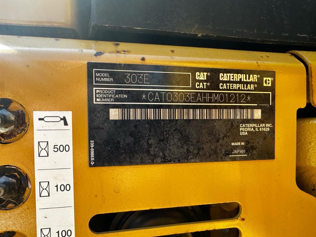 2015 Caterpillar 303E Mini Excavator