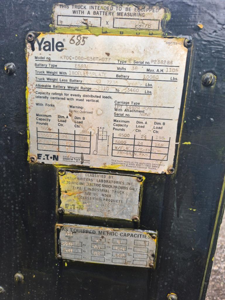 Yale K 70C Electric Forklift