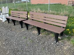 2 Poly Park Benches