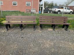 2 Poly Park Benches