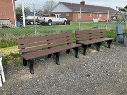 2 Poly Park Benches