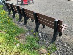 2 Poly Park Benches