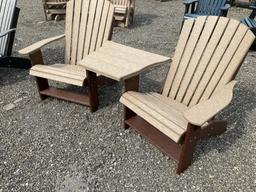 2 Poly Adirondak Chairs