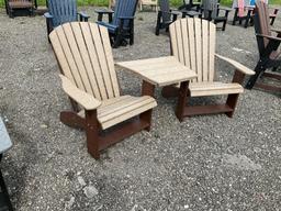 2 Poly Adirondak Chairs