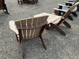 2 Poly Adirondak Chairs