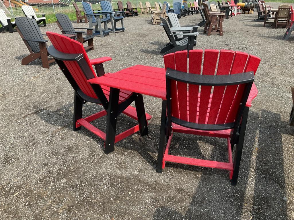 2 Poly Modern High Adirondack Chairs