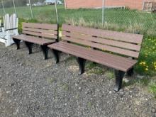 2 Poly Park Benches