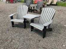 2 Poly Adirondak Chairs