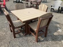 44" Dining Table & 4 Chairs