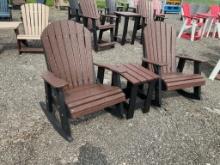 2 Poly Rockers & End Table