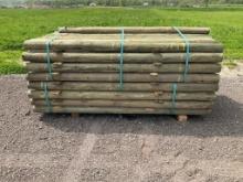 New 4''x7' Treated Fence Posts