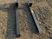 Unused 2025 wolverine Non-adjustable clip-on pallet fork