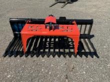 76" Skid Steer Skeleton Grapple Single Cylinder