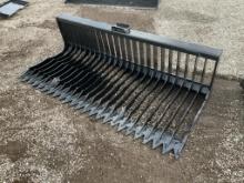 76" Skid Steer Skeleton Bucket Low Side
