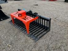 76" Skid Steer Skeleton Grapple Single Cylinder