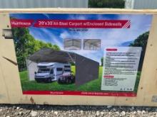 20' x 30' All Steel Car Port