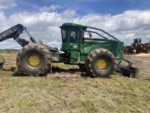 2016 John Deere 848L Dual Arch Grapple Skidder