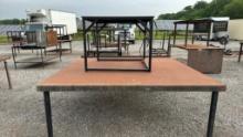2 Steel Top Tables*