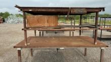 2 Steel Top Tables*