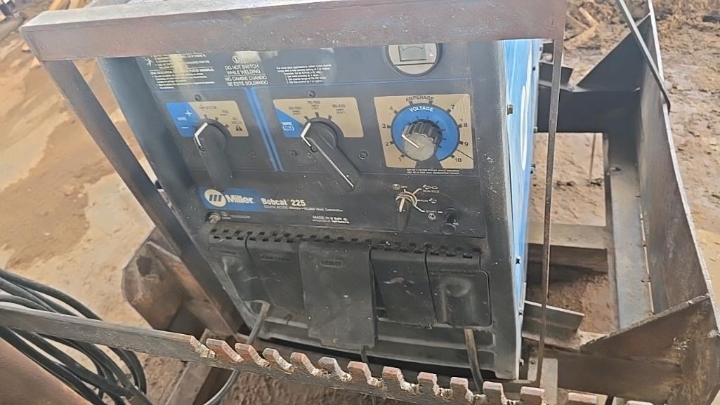 Miller Welder/Generator, Welder Rack, and Assorted Parts