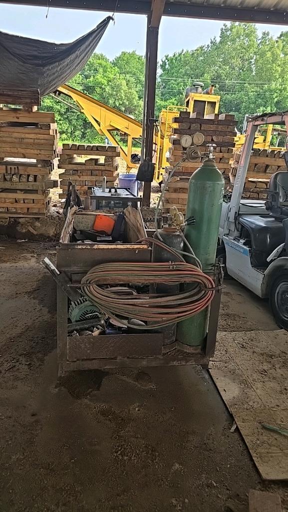 Miller Welder/Generator, Welder Rack, and Assorted Parts