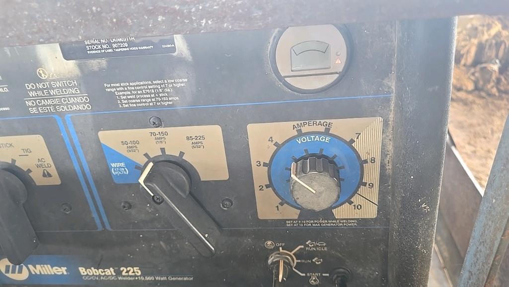 Miller Welder/Generator, Welder Rack, and Assorted Parts