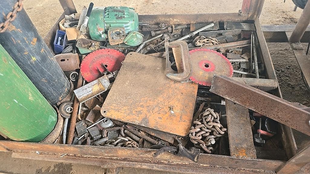 Miller Welder/Generator, Welder Rack, and Assorted Parts
