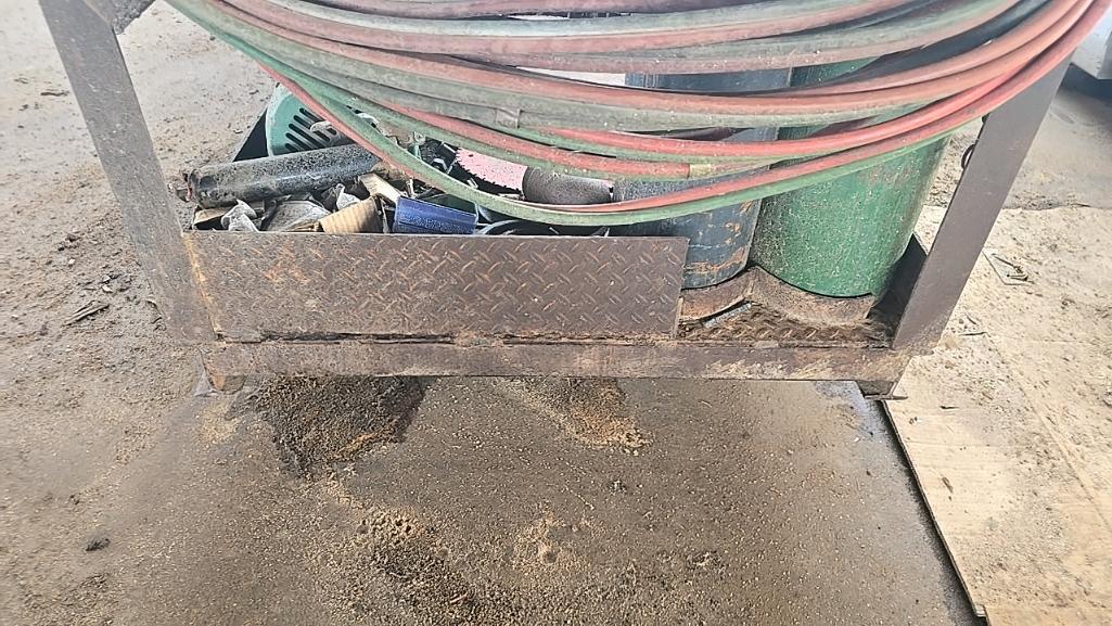 Miller Welder/Generator, Welder Rack, and Assorted Parts