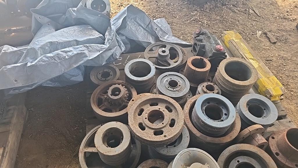 Assorted Pulleys and Chipper Counter Knives