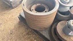 Assorted Pulleys and Chipper Counter Knives