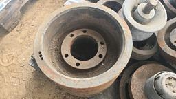 Assorted Pulleys and Chipper Counter Knives