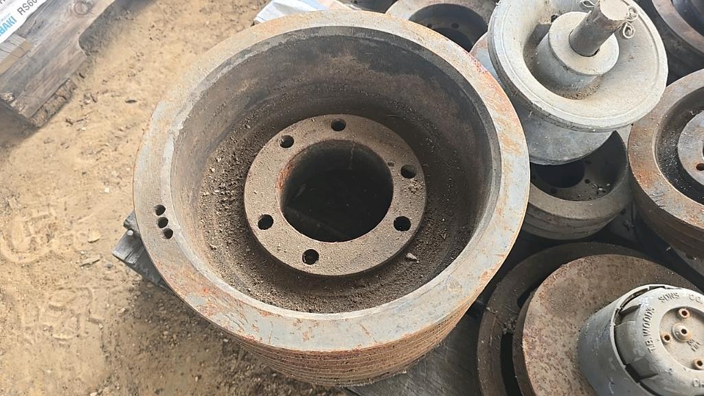 Assorted Pulleys and Chipper Counter Knives