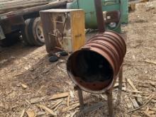 Fan and Barrel Stove