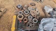 Assorted Pulleys and Chipper Counter Knives