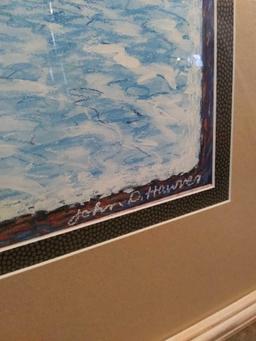 40"x34" Nicely Framed and Matted Print by JOHN D HAWVER