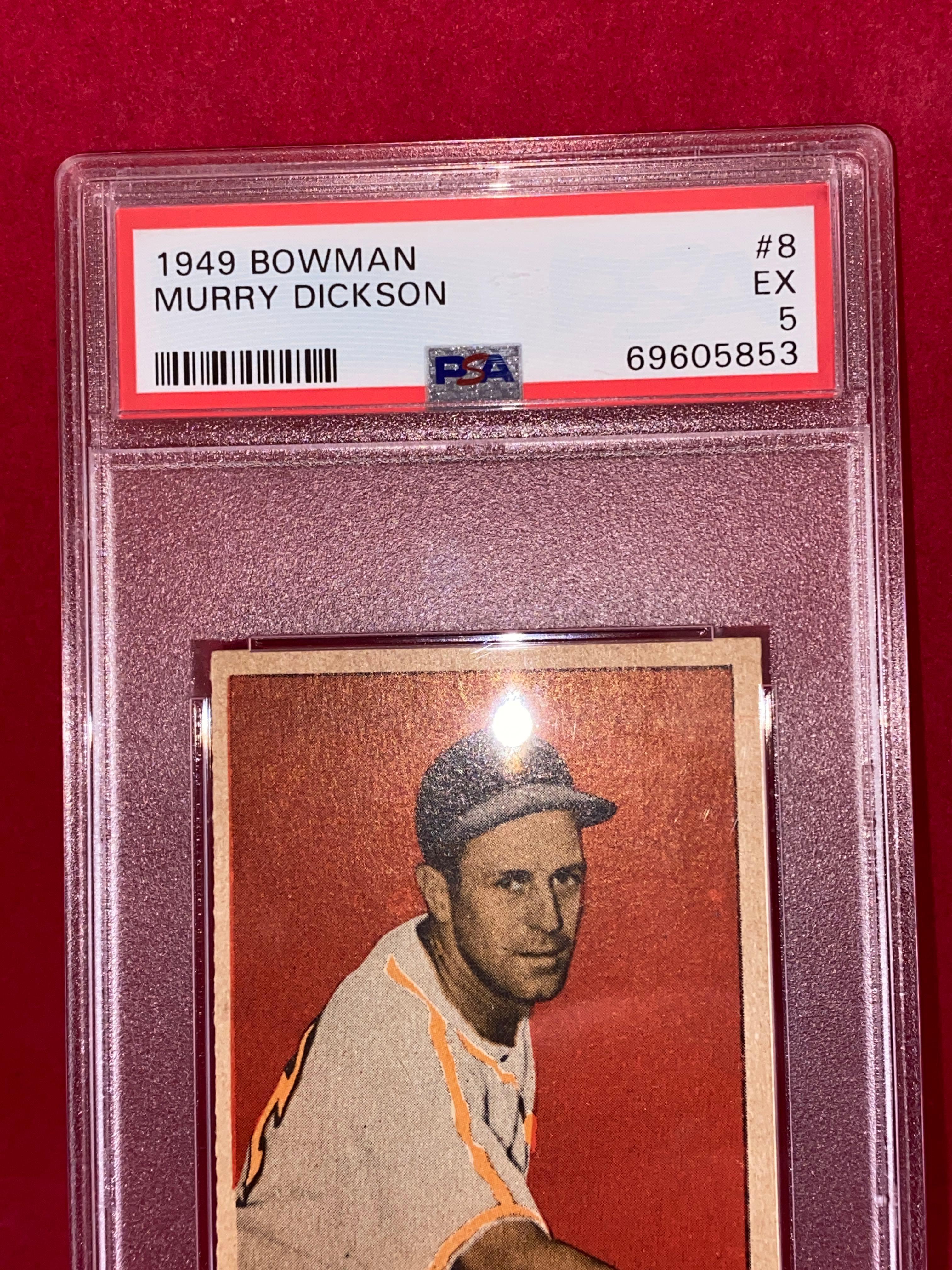 1949 Bowman Murray Dickson #8 PSA 5 EX