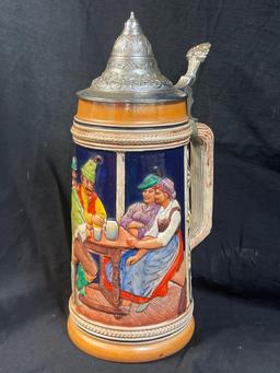 Vintage West Germany Beer Stein, Tanker, Original