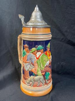 Vintage West Germany Beer Stein, Tanker, Original