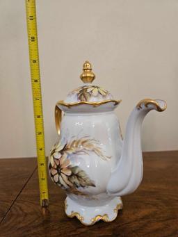 AMAZING!! Hand Painted Hutschenreuther Gelb Bavaria Germany LHS Sylvia Teapot
