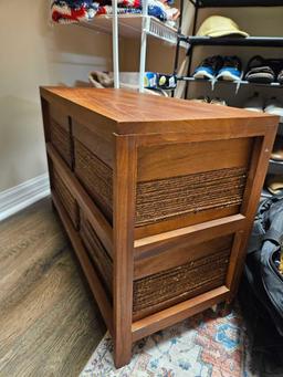 1 of a Pair- 4 drawer Wooden Closet Storage units